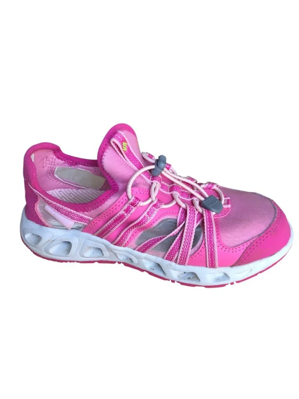 Columbia Okolona Youth Girls 3 Outdoor Water Shoes Hiking Pink Techlite Sole Lig